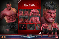 Sideshow- Marvel Studio’s “Captain America: Brave New World” Red Hulk (Harrison Ford) Hot Toys 1/6th Scale Collectible Figure MMS797 [New/Sealed]
