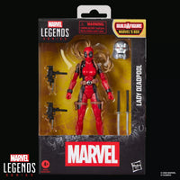 Marvel Legends- “Marvel” Lady Deadpool/Ladypool (w/ Marvel’s Box BAF Piece) 6” Poseable Action Figure [New/Sealed]
