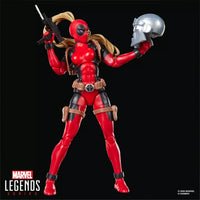Marvel Legends- “Marvel” Lady Deadpool/Ladypool (w/ Marvel’s Box BAF Piece) 6” Poseable Action Figure [New/Sealed]
