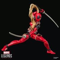Marvel Legends- “Marvel” Lady Deadpool/Ladypool (w/ Marvel’s Box BAF Piece) 6” Poseable Action Figure [New/Sealed]
