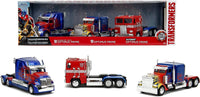 Transformers- JadaToys “Transformer” Optimus Prime 1:32 Die-Cast Cars (3-Pack) [New/Sealed]
