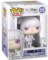 Funko Pop! Emilia w/ Puck “Re:Zero” Vinyl Figure #2112
