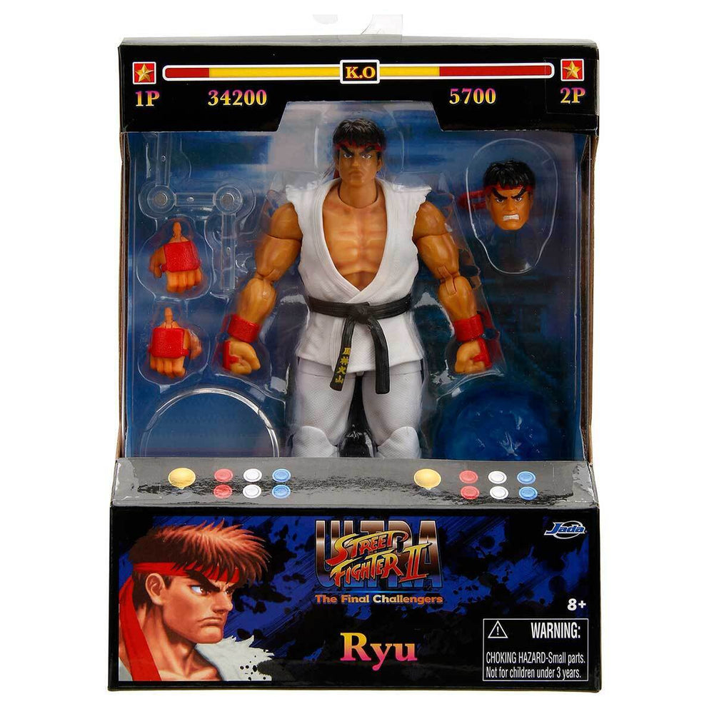 Jada Toys- Ryu “Ultra Street Fighter 2: The Final Challengers” Action Figure