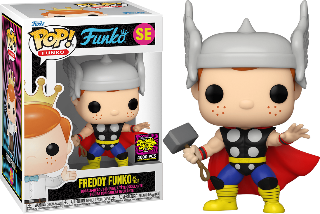 Funko soda Freddy Funko as high quality Thor le 5k