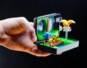 Sonic the Hedgehog 2 Cartridge and Diorama Display