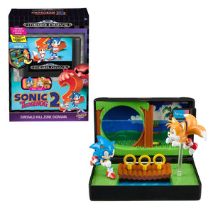 Sonic the Hedgehog 2 Cartridge and Diorama Display