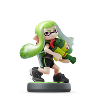 AMIIBO- INKLING GIRL (NEON GREEN) “SPLATOON” [NEW/SEALED]
