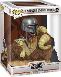 Funko Pop! The Mandalorian and the Child on Bantha #416 “Star Wars”