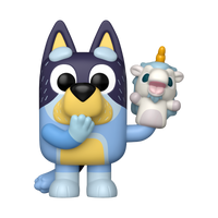 Funko Pop!- “Bluey” Bandit w/  Unicorse Vinyl Figure #2371
