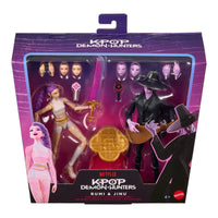 Mattel- Netflix “K-Pop Demon Hunters” Rumi & Jinu (Final Battle) Poseable Action Figure 2-Pack [New/Sealed]
