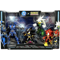 Jakks Pacific- “DC X Sonic the Hedgehog: Power VS Speed Pack” Darkseid, Shadow as Batman, Silver as Green Lantern, & Sonic as Flash Poseable Action Figure (4-Pack) [New/Sealed]
