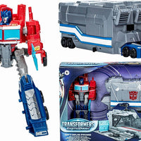 Transformers Earthspark Warrior Class Optimus Prime Battle Trailer