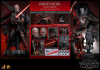 Sideshow- “Star Wars” Battle Damaged Darth Vader (Deluxe Version) Hot Toys 1/6 Scale [New/Sealed]

