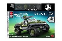 Hot Wheels- Mattel Brick Shop “Halo” Celebrating 25 Years UNSC M12 Warthog Building Set Toy w/ Metal Parts & Exclusive Car [New/Sealed]
