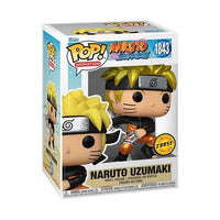 Funko POP!- “Naruto: Shippuden” Naruto Uzumaki w/ Kunai and Shuriken #1843 (Metallic Chase)
