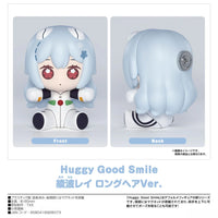 Good Smile Company- Huggy “Neon Genesis Evangelion” Rei Ayanami: (Long Hair Ver.) Sitting Chibi Figure [New/Sealed]
