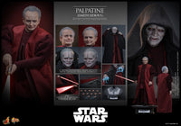 Hot Toys- “Star Wars” Palpatine (Darth Sidious) Movie Masterpiece MMS805 1/6th Scale Collectible Figure By Sideshow [New/Sealed]
