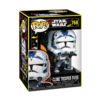 Funko Pop!- “Star Wars” Clone Trooper Fives (BlackLight) #768
