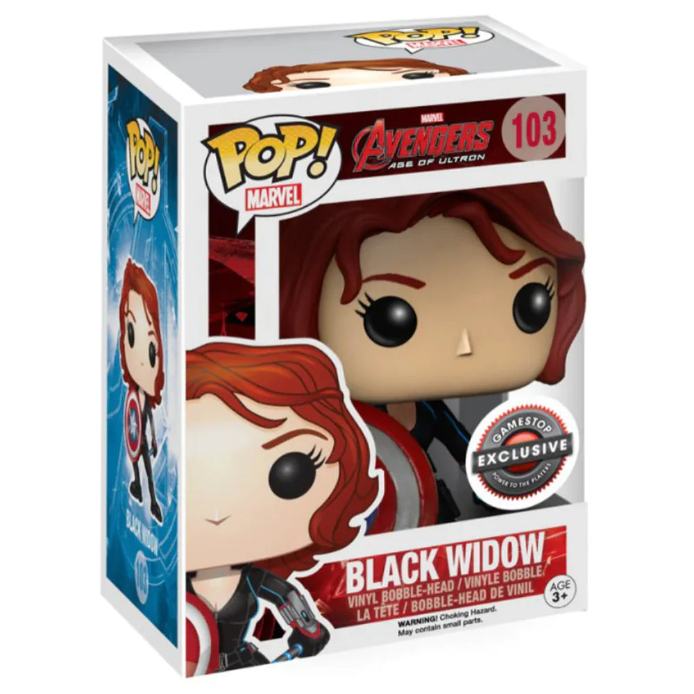 Funko Pop! Black Widow (With Caps Shield) #103 “Avengers Age of Ultron”