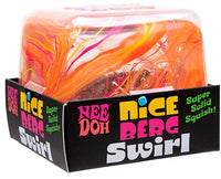 Needoh- 100% Authentic Needoh “Nice Berg Swirl” Oraange, Yellow, & Pink Nice Berg Swirl (Super Solid Squish!) Stress Relief/Fidget Toy [New/Sealed]
