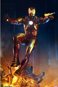 MAQUETTE BY SIDESHOW IRON MAN MARK VII LIGHT UP STATUE