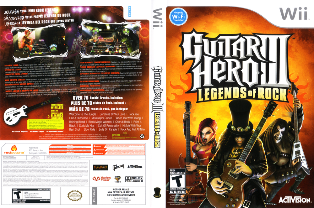 Wii - Guitar Hero 3: Legends of Rock [CIB]