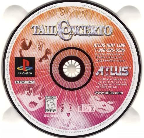 PLAYSTATION - TAIL CONCERTO [DISC ONLY] [AUTHENTIC!]