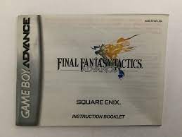 GameBoy Advance Manuals - Final Fantasy Tactics Advance