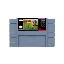 SNES - THE SKINS GAME [LOOSE] [BLOCKBUSTER STICKERS ON CART]