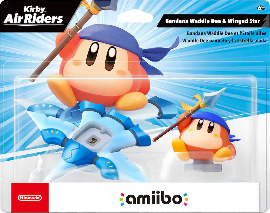 AMIIBO - KIRBY AIR RIDERS - BANDANA WADDLE DEE & WINGED STAR [NEW/SEALED]