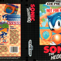 GENESIS - Sonic The Hedgehog {NOT FOR RESALE} {NO MANUAL} {LABEL DAMAGE}