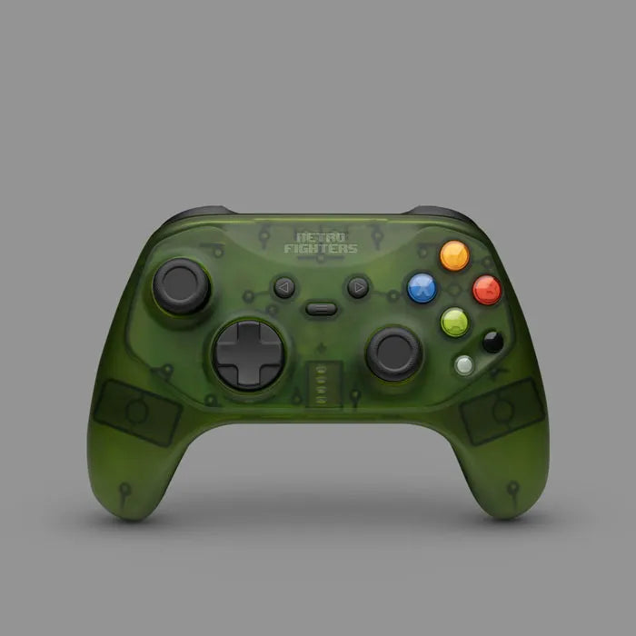 RETRO FIGHTERS - HUNTER ORIGINAL XBOX, SWITCH, & PC CONTROLLER {TRANSPARENT GREEN}