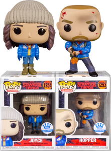 Funko Pop! Hopper #1253 & Joyce #1254 Funko Shop Exclusive 2 pack “Stranger Things”