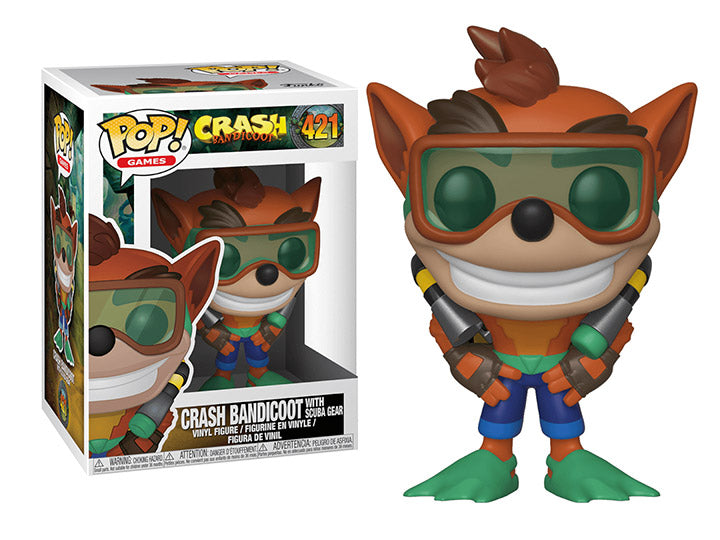 Funko Pop! Crash Bandicoot with Scuba Gear #421