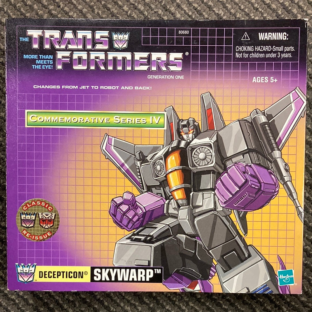 Transformers Commemorative Series Skywarp G1 Reissue