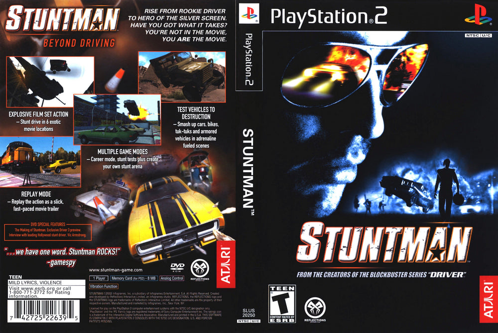 Playstation 2 - Stuntman [NO MANUAL]