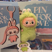 OFFICIAL/AUTHENTIC LABUBU BY POPMART PIN FOR LOVE - LETTER "V" (1 OPENED BOX, 1 CARD, 1 LABUBU)