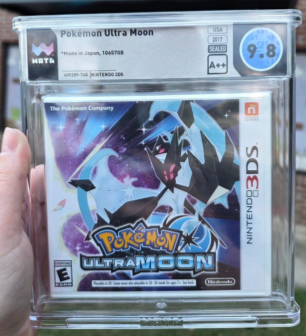 3DS - POKEMON ULTRA MOON WATA GRADED 9.8 A++