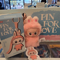 OFFICIAL/AUTHENTIC LABUBU BY POPMART PIN FOR LOVE - LETTER "U" (1 OPENED BOX, 1 CARD, 1 LABUBU)