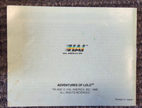 NES - ADVENTURES OF LOLO [W/ BOX & MANUAL, NO POSTER]
