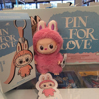 OFFICIAL/AUTHENTIC LABUBU BY POPMART PIN FOR LOVE - LETTER "Q" (1 OPENED BOX, 1 CARD, 1 LABUBU)