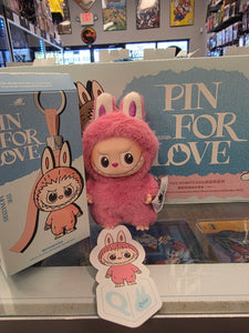 OFFICIAL/AUTHENTIC LABUBU BY POPMART PIN FOR LOVE - LETTER "Q" (1 OPENED BOX, 1 CARD, 1 LABUBU)