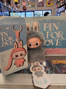 OFFICIAL/AUTHENTIC LABUBU BY POPMART PIN FOR LOVE - LETTER "W" (1 OPENED BOX, 1 CARD, 1 LABUBU)