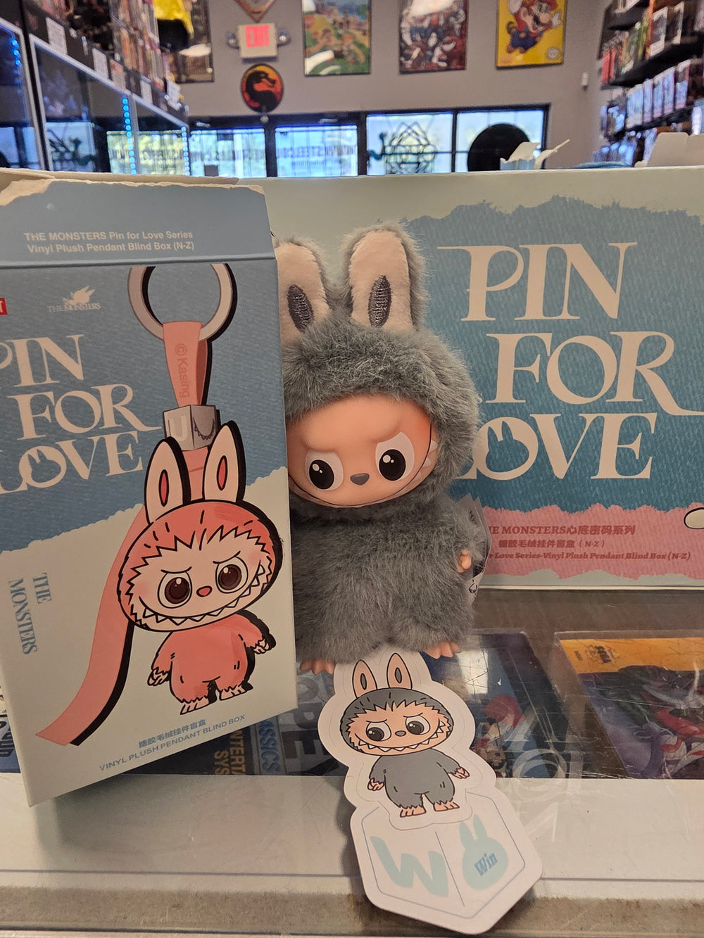 OFFICIAL/AUTHENTIC LABUBU BY POPMART PIN FOR LOVE - LETTER 