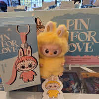 OFFICIAL/AUTHENTIC LABUBU BY POPMART PIN FOR LOVE - LETTER "P" (1 OPENED BOX, 1 CARD, 1 LABUBU)