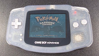 NINTENDO GAMEBOY ADVANCE (GBA) CONSOLE - CLEAR GLACIER TRANSLUCENT
