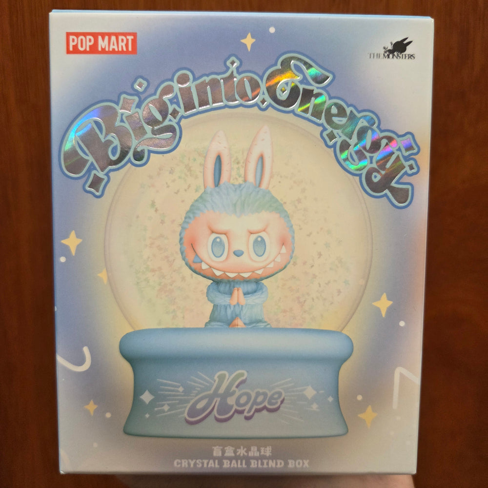 Big Into Energy Labubu Crystal Ball Blind Box (Snow Globe) - 1 Sealed Mystery Box