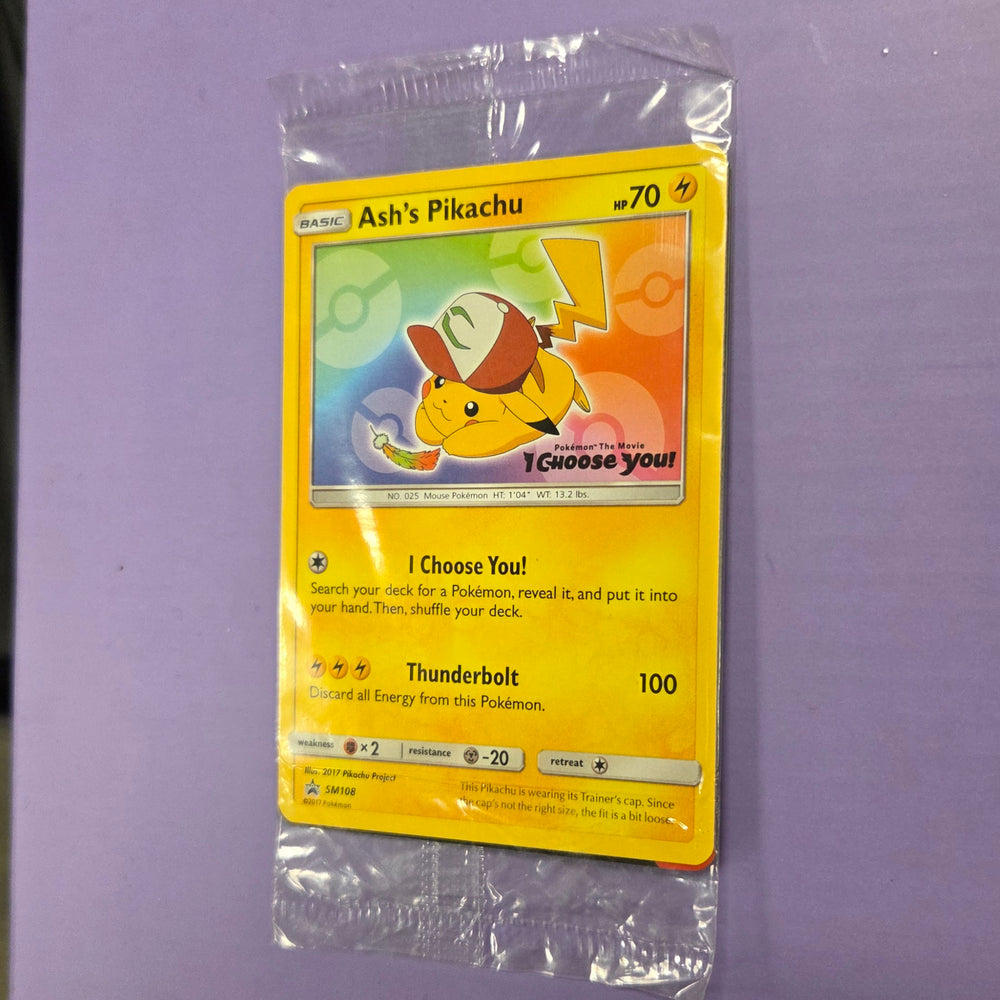 Ash's Pikachu - 2017 Black Star Promo - I Choose You! SM108