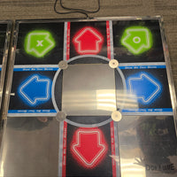 DDR TOURNAMENT METAL DANCE PAD WITH PS2 ADAPTER