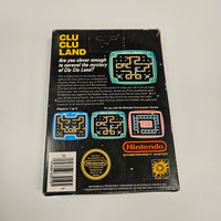 NES - Clu Clu Land {CIB} (Matte Sticker Seal, 5 Screw)